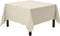 Gee Di Moda Square Tablecloth - 70 x 70 Inch Ivory Table Cloth for Medium Square or Round Tables - Heavy Duty Washable Fabric - for Buffet Table, ...