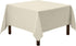 Gee Di Moda Square Tablecloth - 70 x 70 Inch Ivory Table Cloth for Medium Square or Round Tables - Heavy Duty Washable Fabric - for Buffet Table, ...