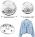 20 PCS Metal Blazer Button Set, Silver White Buttons, Replacement Jeans Buttons, Women's and Men's Jeans Clothing Supplies...