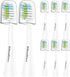 Toothbrush Replacement Heads for Aquasonic Duo Series and Home Dental Center - 8 White...