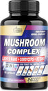 24000mg Mushroom Complex Supplements - Brain, Memory, Energy Production & Immune System - 13in1 Concentrated with Lions Mane Mushroom, Reishi, Tur...