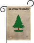 Breeze Decor Pine Tree Garden Americana US Historic July Memorial Veteran Independence United State American House Decoration Banner Small Yard Gi...