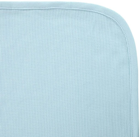 American Baby Company 100% Cotton Thermal Waffle Swaddle Blanket, Soft, Breathable & Stretchy, Blue, 30" x 40" for Boys and Girls, Perfect for Swa...