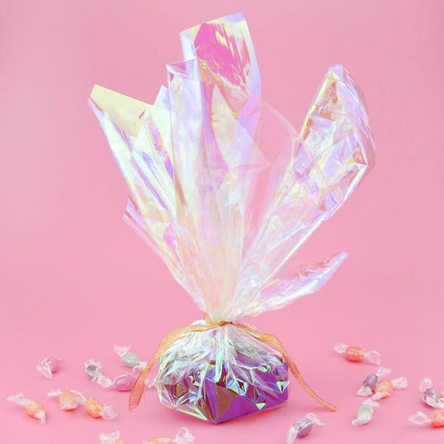 Bskifnn 20pcs Cellophane Wrap Paper Clear Rainbow Color for Birthday Mother's Day Valentine's Day Christmas Gift Candy Package Flower Wrapping 20....