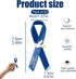 50Pcs Dove Funeral Ribbon Blue Memorial Ribbon, Funeral Ribbon Pins Classic Memorial Service Respect Meditation Ribbon Bow for Mourning Remembranc...