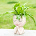 Cute Succulent Planter - Face Planter Flower Pot - Kawaii Head Planters -Unique Outdoor Indoor Planter - with Drainage Hole - (Doll Blessing)...