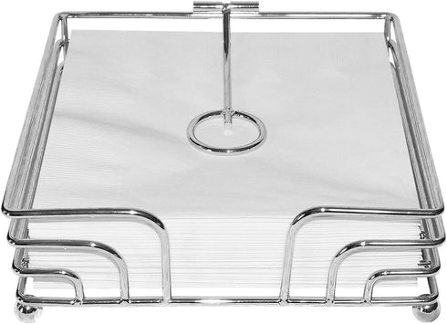 Blue Donuts Wire Collection Napkin Holder – Napkin Holders for Tables, Dining Table Napkin Holders for Kitchen, Flat Napkin Holder, Chrome...