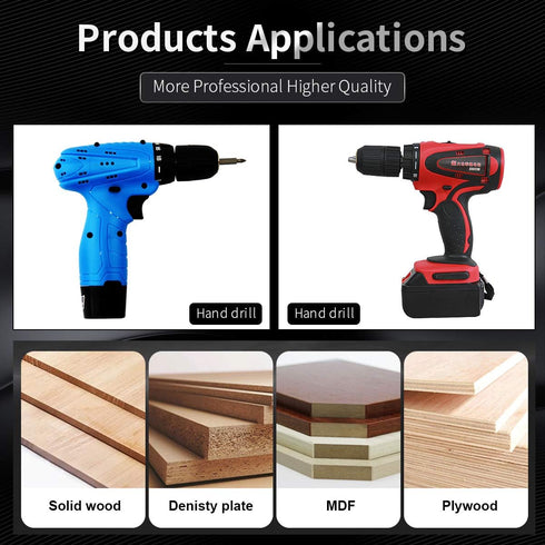 KATUR 30mm to 200mm Adjustable Circle Hole Cutter Saw Kit, Wood Drywall Drill Bit Saw Round Cutting, Woodworking Twist Hole DIY Tools (30-200mm)...