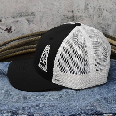 HOOEY Oil Gear (HOG) Adjustable Snapback Mesh Trucker Back Hat...