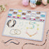 BENECREAT Large Rectangle Felt Beading Mat, Felt Bead Design Boards with Centimeter Alphabetic Scale Beads Tray Bead Pads for Art Crafts Jewelry M...
