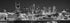 PHOTOSBYJON Nashville Skyline Photo Print UNFRAMED Night Black and White BW Downtown City 11.75 inches x 36 inches Photographic Panorama Poster Pi...