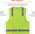 Ergodyne Unisex - Class 2 Economy Surveyors Vest Zipper, Lime, Large-X-Large US...