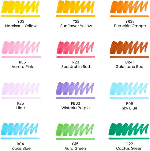 Arteza EVERBLEND Ultra MRKR, Set of 12, Bright Tones...
