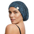 YANIBEST Silk Satin Bonnet Hair Wrap for Sleeping, Adjustable Slouchy Beanie for Women, Silk Lined for Curly Hair and Braids, Blue...