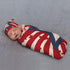 Star Stripes Baby Swaddle Blanket with Beanie Set, Newborn Receiving Blankets 35.4"X 35.4" USA Flag Soft Swaddle Wrap Baby Stuff for Infant Boy Gi...