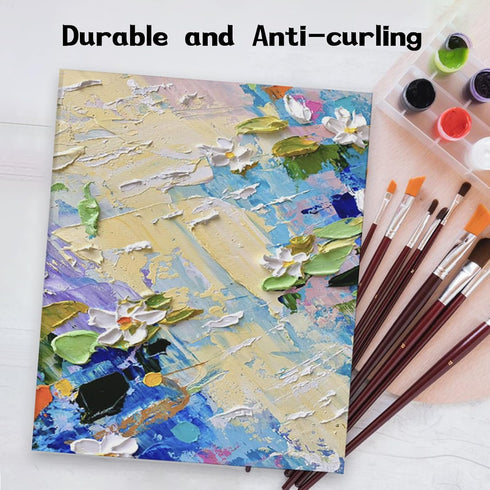 Canvas Boards for Painting 16 Pack, 5x7 Inch Art Painting Supplies, 100% Cotton Pre-Primed Small Blank Canvases for Painting, Mini Canvas Panels f...