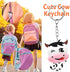 MTLEE Cow Party Favors Cute Rubber Cow Keychain Farm Laughing Cow Animal Cow Baby Keychains for Boys Girls Teens School Carnival Rewards Baby Show...