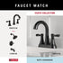Delta ESA35-MB Esato Double Towel Hook Bath Hardware Accessory in Matte Black...