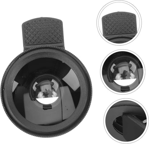 External Camera Mobile Phone Lens 2 in 1 Camera Lens Macro Lens Clip Professional Macro Lens Clip Lens Macro Lens with Universal Clip Optical Glas...