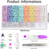 DIYDEC 3860pcs Clay Beads Bracelet Making Kit 8 Pastel Colors Polymer Heishi Beads for Girls Adult Gift Flat Beads Letter Beads and pearl for DIY ...