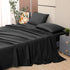 Toodou Soft Brushed Microfiber Black Full Size Fitted Sheet-Comfortable and Durable Fitted Sheets-The Mattress Covers Made of Premium Fabric Which...