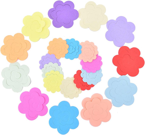 ODETOJOY Flower Quilling Paper Strips Craft Make Paper Flowers Kit for Scrapbooking (Rose Flower Paper)...
