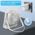 Desk Fan Battery Rechargable Fan, Ultra Quiet Small Portable Fan, 2600mAh 180°Foldable Portable Personal Fan 3 Speeds Adjustable Fan with USB and ...