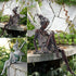 EKDJKK Sitting Fairy Statue Garden Ornament Resin Craft Landscaping Yard Decoration Park Present Lawn Decoration Home Patio Garden...