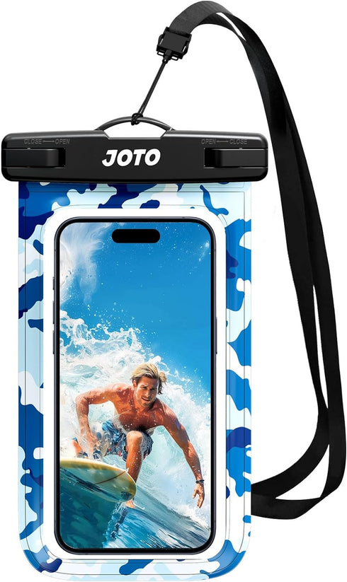 JOTO Universal Waterproof Phone Pouch Cellphone Dry Bag Case Cruise Beach Essentials for iPhone 15 14 13 12 11 Pro Max 8 7, Galaxy S23 S22 S21, Pi...