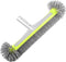 Professional Heavy Duty Swimming Pool Wall & Tile Brush?17.5" Round Ends Pool Brush Head with Sturdy Aluminum Handle for Cleans Walls, Tiles & Flo...