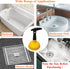 Sink Plunger, Easy to use Mini Plunger with Short Handle, Powerful Plunger Unclogging Tool for Kitchen Sink, Shower, Bathroom Drains, Bath, Yellow...