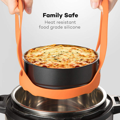 SiCheer Pressure Cooker Sling Silicone Bakeware Sling Compatible with Instant Pot 3 Qt, Compatible with Other Brand Multi-Function Cookers...