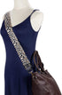 ZANQANO Adjustable Replacement Crossbody Strap Purse Guitar Style Jacquard Woven Embroidered Handbag Straps (Leopard)...