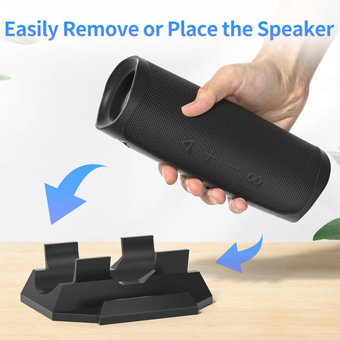 Heavy-Duty Desktop Speaker Stand for JBL Flip 5, Flip 6 Speaker and Smartphone to Saving Space Table Stand for JBL Flip 5, JBL Flip 6 Desk Stand H...