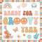 ZOiiWA Groovy Retro Bulletin Board Decoration Groovy Hippie Classroom Decoration Set Boho Ready for A Groovy Year Hippie Bulletin Board Kit School...