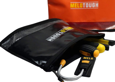 MELOTOUGH 12 inch Zipper Tool Pouch, Multipurpose Small Tool Bag Carry Case For Small Tools - Storage Pouches, Accessories for all your need orgai...