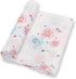 Swaddle Blanket 100% Cotton, Muslin Swaddle Blankets Suitable for 4th of July Baby Outfit, Soft Baby Swaddle Blanket 47 x 47 inches, Baby Essentia...