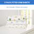 Delta Children Fitted Crib Sheets for Girls and Boys - Crib Sheet for Standard Crib and Toddler Mattresses - 28x52 Inch (Pack of 3), Safari Friend...