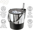 Oggi Insulated Ice Bucket, 4 Quart / 3.8 L, Stainless Steel, Black....
