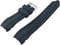 g24 22mm Waterproof Black Silicone Rubber Curved End Dive Watch Band Strap...