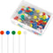 200Pcs Flat Head Straight Pins Sewing Pins Straight Pins Flat Flower Head Pins Quilting Pins for Sewing DIY Projects Dressmaker Jewelry Decoration...