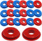 20 PCS Glad Hand Seals, Rubber Truck Glad Hand Seals, Air Hose Glad Hands Grommets Round Gaskets, for Semi Trucks Trailers Brake Air Hose (Red & B...
