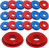 20 PCS Glad Hand Seals, Rubber Truck Glad Hand Seals, Air Hose Glad Hands Grommets Round Gaskets, for Semi Trucks Trailers Brake Air Hose (Red & B...