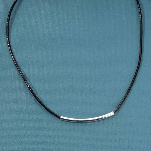 Boho Bar Suede Choker Necklace Black Leather Necklace Chain Silver Bar Choker Black Cord Velvet Choker Necklace for Women and Girls Gifts...