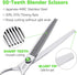 Dog Grooming Scissors 7.4" 50 Teeth Professional Thinning Scissors 440C Stainless Steel Pet Grooming Thinning Blending Shears with Offset Handle a...