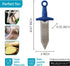 PELEG DESIGN – Gratiator Small Cheese Grater Stainless Steel Sword-Shaped Grating Utensil Lemon Zester Tool with Royal Blue Plastic Handle | Mini ...