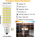 E11 Led Bulb Dimmable, 75 Watt Halogen Equivalent, 7W Warm White 3000K, T4 Mini Candelabra Base, JDE11 120V 75W for Ceiling Fans, Chandeliers, Cab...