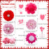 20pcs Pink Rose Red Pet Dog Collar Attachment Flower Bows, Slide Small Dog Collar Bowties, Removable Dog Bowties for Holiday Festival Valentine's ...