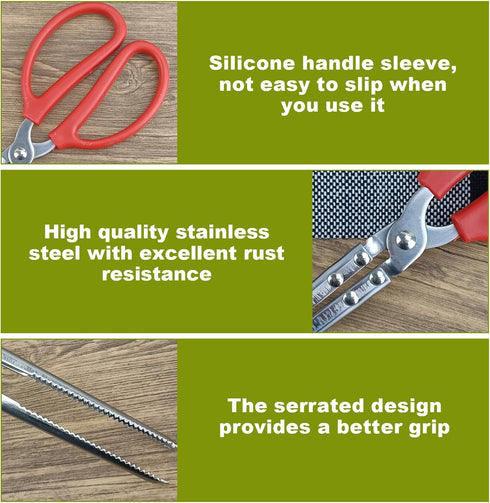 Heavy Duty Snake Feeding Tongs,15" Extra Long Stainless Steel Reptile Feeding Tongs Tweezers for Ball Python,Fish Aquariums, Reptiles Snakes, Tank...