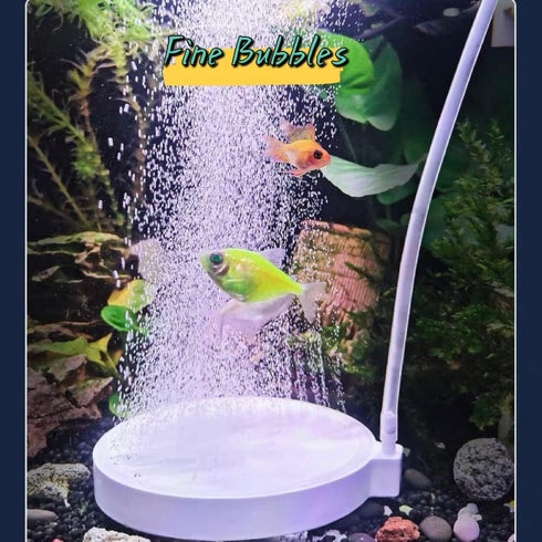 Fish Tank Bubbler Aquarium Air Stone Bubble Stone Betta Fish Tank Decor Accessories Small Oxygen Stone Quiet High Dissolving Oxygen Diffuser for A...